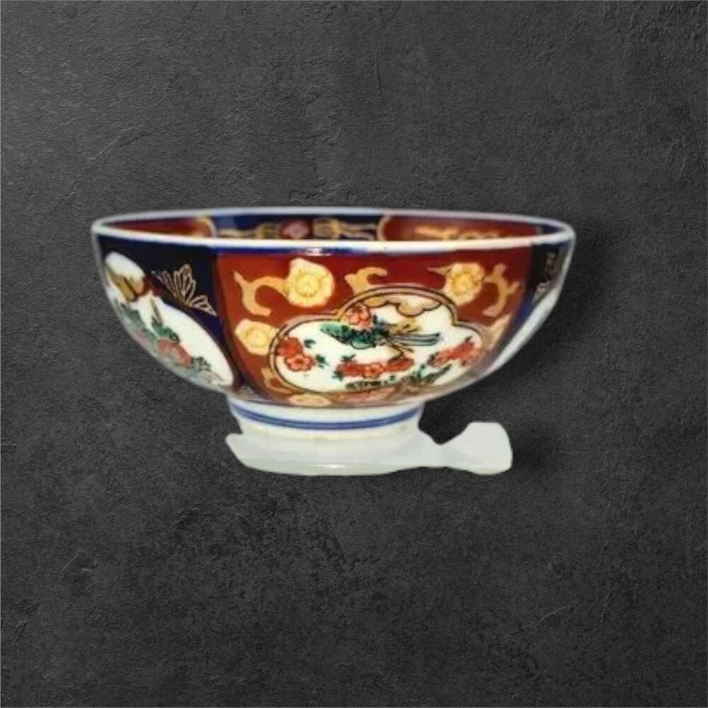 Vintage Japan Gold Imari Porcelain Serving Bowl